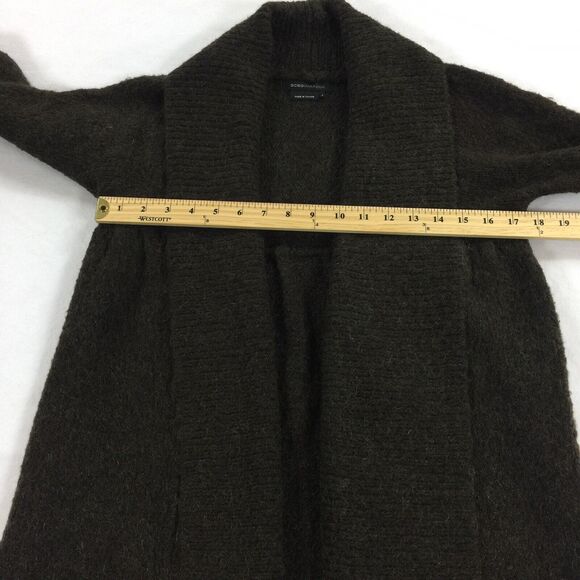 BCBGMaxazria Open Front Acrylic Blend Cardigan Sweater Size S Womens Dark Brown - Picture 7 of 8